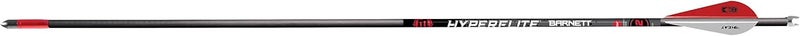 22" Hyperflite Crossbow Arrows, Precision Hunting Bolts for Hyper Series Crossbows, with Red & White Heat Vanes, 3-Pack